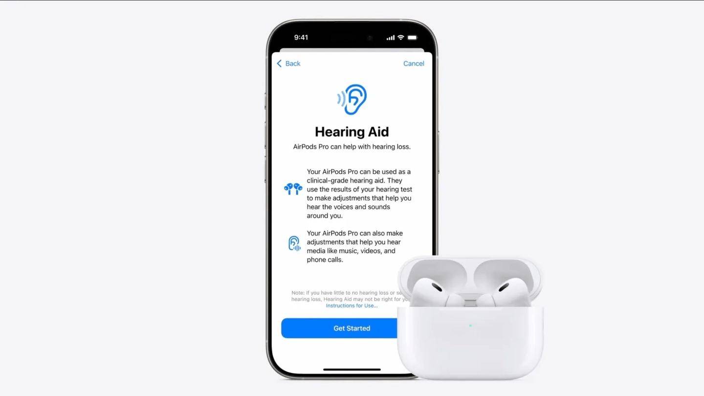 美国食品药品监督管理局批准苹果AirPods Pro耳机的助听器软件