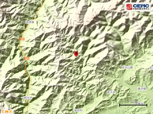 四川成都发生3.4级地震